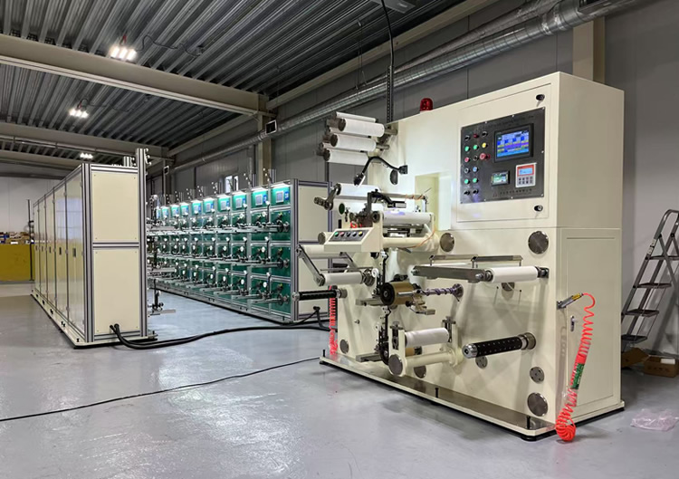 60頭12萬(wàn)米拉線分條收卷機(jī)